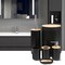 Bathroom Accessories Set, 6 Pieces Bamboo Bath Set- Soap Dish Toothbrush Holder Rinse Cup Lotion Bottle Trash Can Toilet Brush - Practical Toilet Kit for Home Washing Room, Black