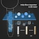 Homesweety High Pressure Shower Heads, Turbo Propeller Driven Head With Filter And Pause Switch, Easy Install Handheld Turbocharged 360 Degrees Rotating (Blue), Standard Size
