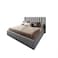 In House Palermo Velvet Bed Frame - Single - 200x120 cm - Gray