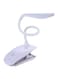 Beauenty - USB ABS Touch Sensor Clip LED Table Lamp White 5x12centimeter
