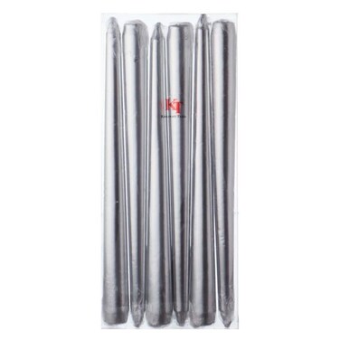 Kanawaty Metallic Taper Candle - 25 cm - 6 Pieces