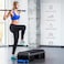 ULTIMAX Professional Aerobic Stepper Height Adjustable Aerobic Stepper with 3-steps fitness stepper for home fitness studio and office-110 cm Black