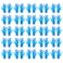 Generic-Portable Healthful Kitchen Single-Use Nitrile Glove Experiment Use Waterproof Anti-Slip Wear-Resistant Blue Glove