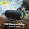 Baseus Portable Bluetooth Speakers, IPX5 Waterproof Wireless Speaker with 15W Loud Stereo Sound, Deep Bass, Bluetooth 5.3, RGB Lights, 15H Playtime for Home, Outdoor, Party and Many More- Black