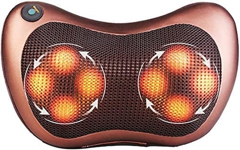 Bestoria Neck Massage Pillow And Shoulders, Adomen, Legs And Back Massager Relaxation By 8 Head With Magnet Massage Pillow Vibrator Electric With Heating Kneading Therapy