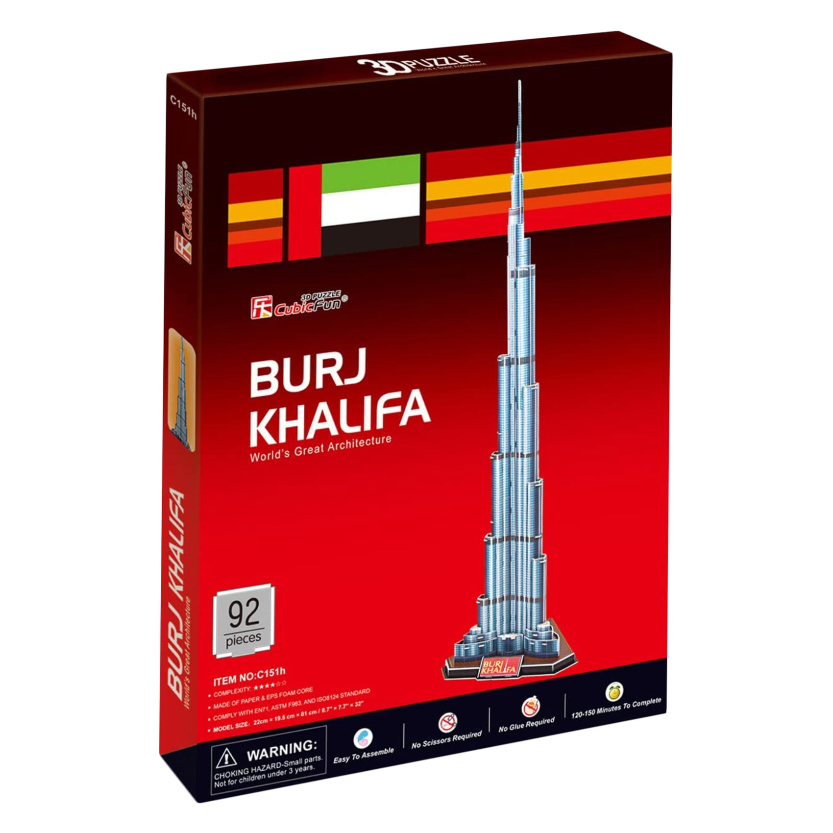 3D PUZZLES BURJ KHALIFA C151H