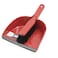 CEPILLO Dustpan with Hand Broom/Brush Set, Cleaning Tool Perfect for Home and Office Lobby- Red/Black
