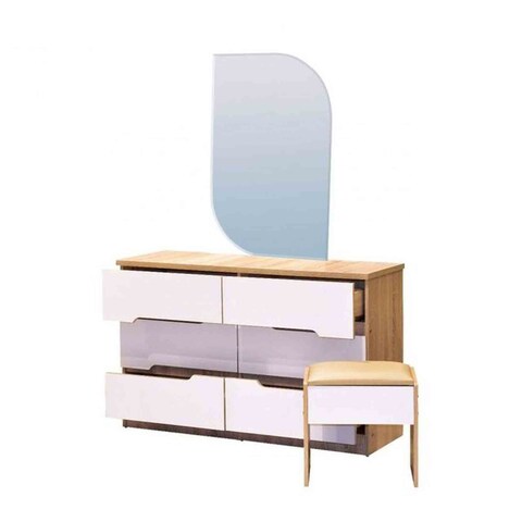 Home Style Cammi Dresser With Mirror And Stool Multicolour