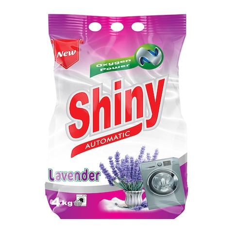 Shiny Automatic Powder Detergent with Lavender Scent - 4 Kg