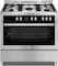 Hoover Free Standing Electric Cooker HMC-S95E-S Silver And Black 90x60cm