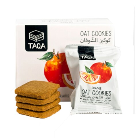 Taqa Orange Oat Cookies 40GR x Pack of 4