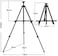 Generic Black Metal Stand Easel, 50cm-155cm Collapsible Artist Telescopic Field Studio Painting Easel Tripod Display Stand For Sketching Painting, With Carrying Bag R/20/01/21