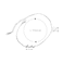 Aiwanto Silver Anklet Ankle Chain Simple Love Anklet