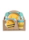 Eco-Friendly Bamboo Fiber 5pcs Dinnerware Set - Creative Cartoon Cutlery Set for Kids - Perfect Baby Feeding Solution, Bee