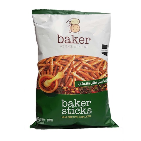 Baker Pretzel Sticks Crackers Biscuits Herbal 250g