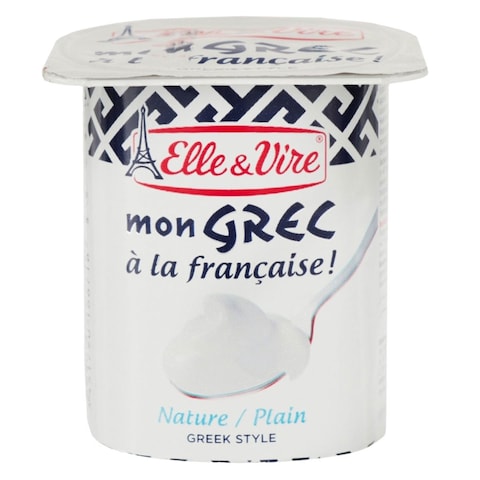 Elle &amp; Vile Mongrec Plain Greek Style Yoghurt 125g