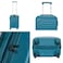 Single Hardside Spinner ABS Trolley Luggage With Number Lock 20 Inches