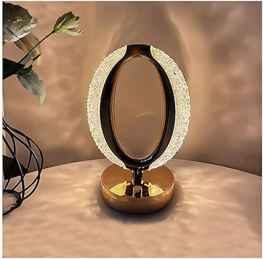 Smart Touch Portable Moon Shape Acrylic Table Lamp Led Light For Living Room Home