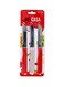 Delcasa 3-Piece Paring Knife Set Red/White 10centimeter