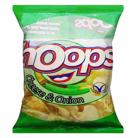 Hoops Cheese And Onion Crisps Potato Chips 100G