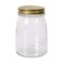 Borgonovo Glass Jar With Flexy Lid 1 Liter Clear