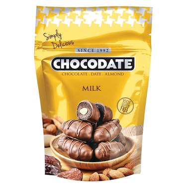 Chocodate Date Almond Milk Chocolate, 100g