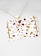 Lowha Decorative Acrylic Serving Tray With Gold Metal Handles And Terrazzo Design 20x30 cm