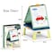 Little Story Artist Double Sided Handbag Drawing Board (31 Pcs) W/ Board Game - Green