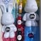 DIY MONEY SAVING COOL BUNNY (8.6 inch - 23 cm) ACRYLIC FLOW POUR PAINT SET COLORS: White, Gold, Mint-Green. Dubai Drip Arts and Crafts.