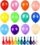 Party Time 120-Pieces Assorted Colour Balloons 12inch 12 Kinds of Rainbow Party Latex Balloons, Latex Balloons for Party Decoration, Birthday Party Supplies or Arch Decoration