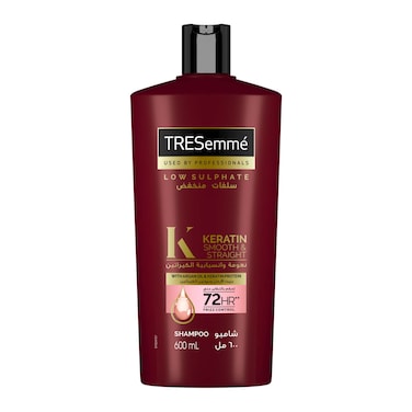 Tresemme Shampoo for Keratin Smooth and Straight With Argan Oil - 600ml