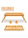 Amerteer Bed Tray Table With Folding Legs Brown 108g