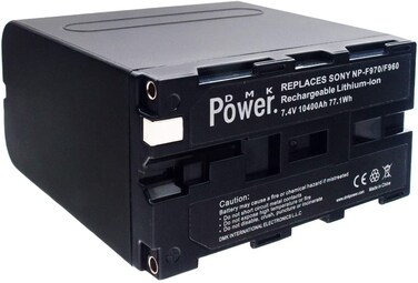 DMK Power Np-F970/Np-F960 Battery 10400mAh For LED Video Light And Monitor Only. (Not For Cameras)