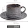 Coffee ceramic cup with plate