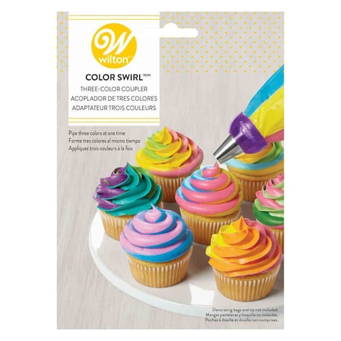 Wilton Colour Swirl Three-Color Coupler Multicolour