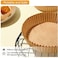 Baeskii Air Fryer Disposable Paper Liner, 50PCS Non-stick Round Air Fryer Liners, Baking Paper for Air Fryer, Water-proof, Oil-proof, Food Grade Parchment for Baking Roasting Microwave