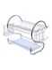 Generic 2 Tiers Dish Rack Silver 43X39X25cm