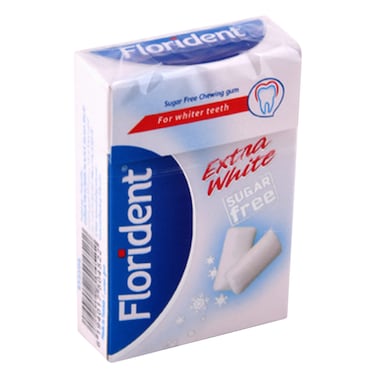 Florident Sugar Free Extra White Chewing Gum 23g