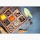 Wooden handcrafted Multipurpose  Spice box with nine partitions and spoon