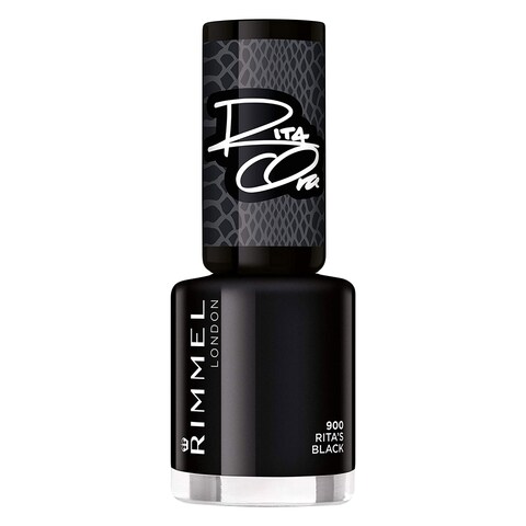 Rimmel London Nail Polish 60 Seconds Super Shine 900 Rita&#39;s Black 8ml