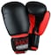Max Strength Boxing Gloves Sparring Kickboxing, MMA Muay Thai Boxercise Training Workout, Punch Bag, Focus Pads, Thai Pad Punching Fight Gloves (Black/Red 10Oz)