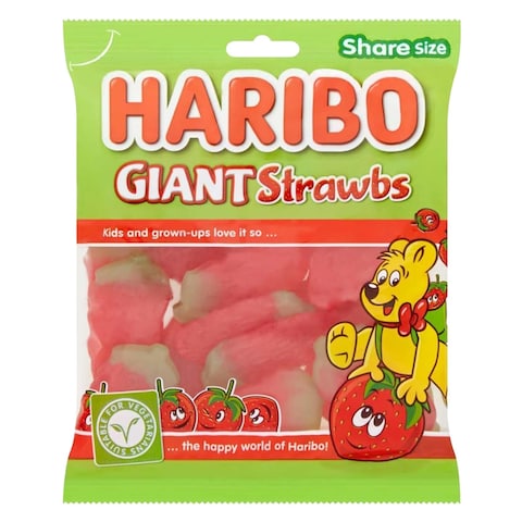 Haribo Giant Strawbs Candy 175g