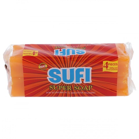 Sufi Super Soap 600 gr (Pack of 4)