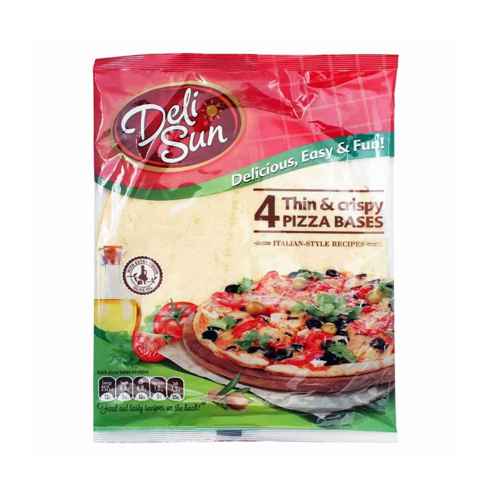 Deli Sun Thin And Crispy Pizza Bases 320gr