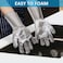 ZALCOON Cleaning Sponge Gloves Dishwashing Cleaning Scrubber Glove for Housework, Kitchen, Bathroom Cleaning 1 Pair (13.6" Large)