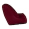 In House Harvey Velvet Bean Bag Chair - Small - Burgundy
