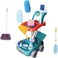 Kids Cleaning Set, kids pretend play 11 pcs broom set with cleaning cart, brooms, and mop Preschool Toy Gift for Kids Toddler Baby Children Boys and Girls