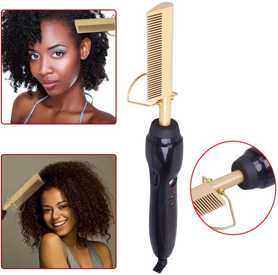 Buy Generic Boobooau Electric Comb Straightener Wand Hair Curling Irons ...