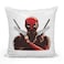 Loud Universe - Dead Pool Guns White Sequin Throw Pillow with Stuffing Funny Dead Pool Scene Fun Home Decor Pillow