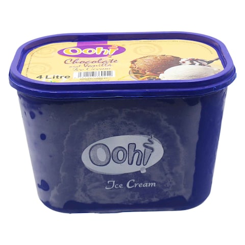 OOH Vanilla&amp;Chocolate Ice Cream 4L